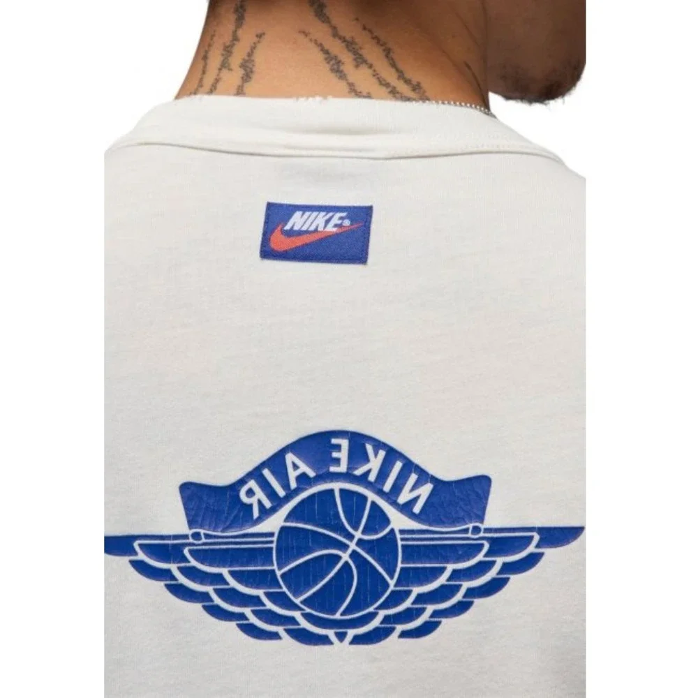 New JORDAN RARE AIR Sz Small T-SHIRT Men – Sail/Deep Royal IB3130-133